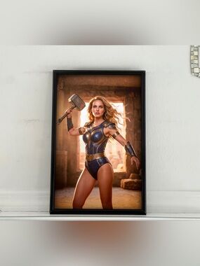 Thor love And Thunder Natalie Portman pinup girl Poster